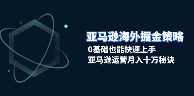 亚马逊海外掘金策略，0基础也能快速上手，亚马逊运营月入十万秘诀-墨韵博客