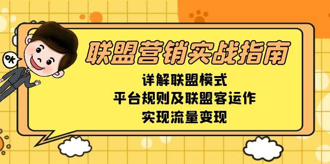 联盟营销实战指南，详解联盟模式、平台规则及联盟客运作，实现流量变现-墨韵博客