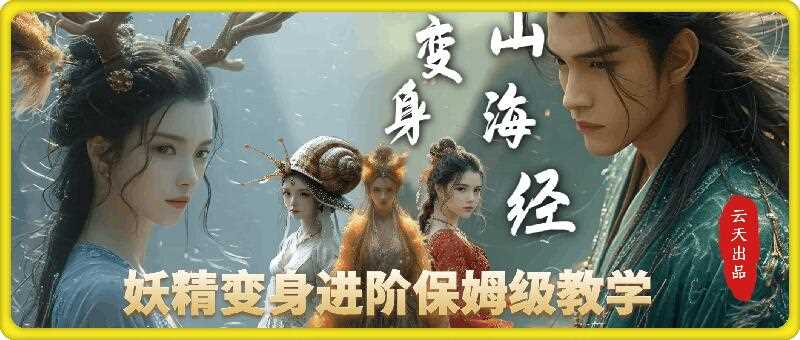 云天AI山海经变身视频教程，妖精变身进阶保姆级教学-墨韵博客
