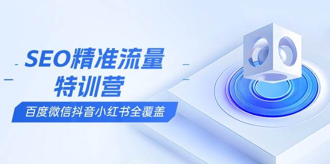（13851期）SEO精准流量特训营，百度微信抖音小红书全覆盖，带你搞懂搜索优化核心技巧-墨韵博客