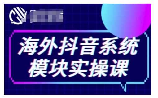 海外抖音Tiktok系统模块实操课，TK短视频带货，TK直播带货，TK小店端实操等-墨韵博客