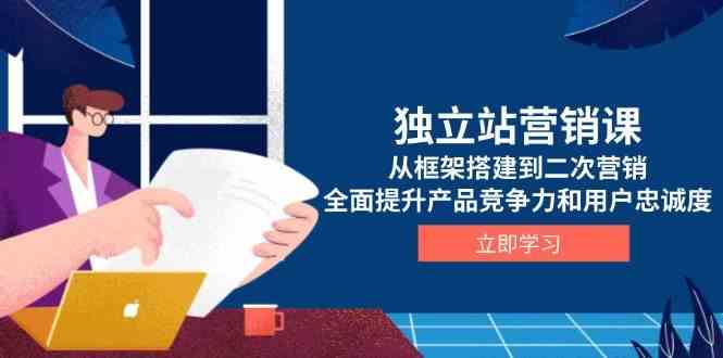 独立站营销课，从框架搭建到二次营销，全面提升产品竞争力和用户忠诚度-墨韵博客